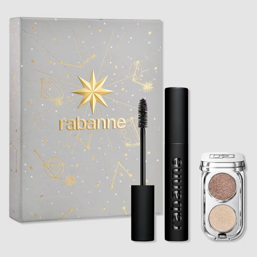 New Rabanne Eyephoria Rockstar Mascara Date Night Eyeshadow Duo Gift Set